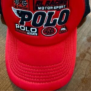 **NWOT** Polo by Ralph Lauren Red Racing Cap by Polo by Ralph Lauren